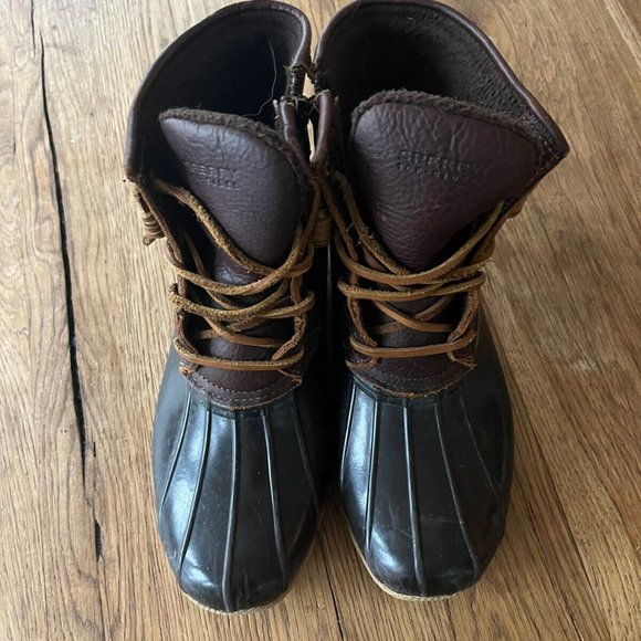 Sperry Shoes - Sperry Top Sider Duck Boots Womens 7 Ankle Booties Brown Leather